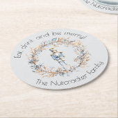 Notenkraker Ballet Kerstkrans Ronde Kartonnen Onderzetter (Gebogen)