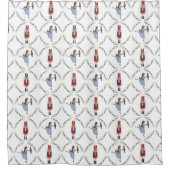 Notenkraker Ballet Kerstmis Badkamer Decor Douchegordijn (Voorkant)