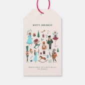 Notenkraker Ballet Kerstmis Cadeaulabel (Achterkant)