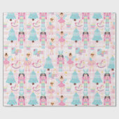 Notenkraker Ballet Kerstmis Pastel Inpakpapier (Vlak)