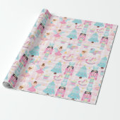 Notenkraker Ballet Kerstmis Pastel Inpakpapier (Uitgerold)