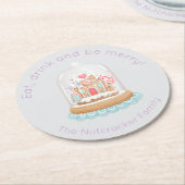 Notenkraker Ballet Land van snoep Ronde Kartonnen Onderzetter (Gebogen)