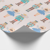 Notenkraker Ballet Minimaal Modern Cadeaupapier (Hoek)