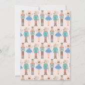 Notenkraker Ballet Minimaal Modern Kerstfeest Kaart (Achterkant)