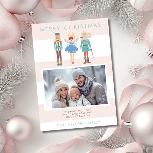 Notenkraker Ballet Minimale Moderne Foto Kerstmis Feestdagenkaart