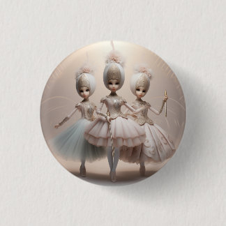 Notenkraker Ballet Mode-Arabische Dansers Ronde Button 3,2 Cm