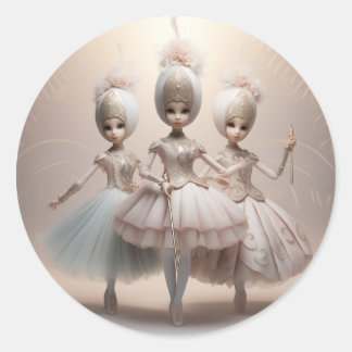 Notenkraker Ballet Mode-Arabische Dansers Ronde Sticker
