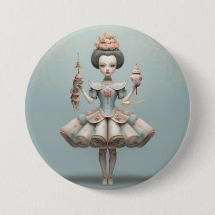 Notenkraker Ballet Mode-Chinese Dansers Ronde Button 7,6 Cm