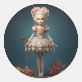 Notenkraker Ballet Mode-Dauwfee Ronde Sticker