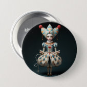 Notenkraker Ballet Mode-Harlequin Pop Ronde Button 7,6 Cm (Voorkant /achterkant)
