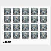 Notenkraker Ballet Mode-Herdersmeisje Vierkante Sticker (Vel)