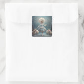 Notenkraker Ballet Mode-Herdersmeisje Vierkante Sticker (Tas)