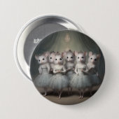Notenkraker Ballet Mode-Muizen Ronde Button 7,6 Cm (Voorkant /achterkant)