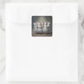 Notenkraker Ballet Mode-Muizen Vierkante Sticker (Tas)