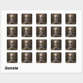 Notenkraker Ballet Mode-Muizenkoning Vierkante Sticker (Vel)