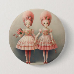 Notenkraker Ballet Mode-Russische Dansers Ronde Button 7,6 Cm