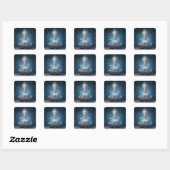 Notenkraker Ballet Mode-Sneeuwkoningin Vierkante Sticker (Vel)