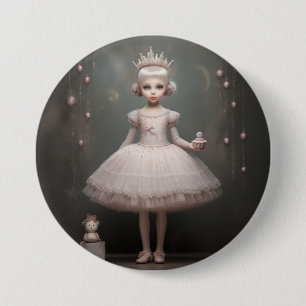 Notenkraker Ballet Mode-Suikerprinses Ronde Button 7,6 Cm