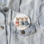 Notenkraker Ballet Muizen Ronde Button 7,6 Cm (In situ)