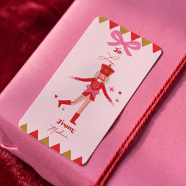 Notenkraker-ballet Naar/Van Roze kerstcadeau Etiket