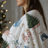 Notenkraker Ballet Nostalgische Kerstmis Fleece Deken