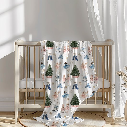 Notenkraker Ballet Nostalgische Kerstmis  Fleece Deken