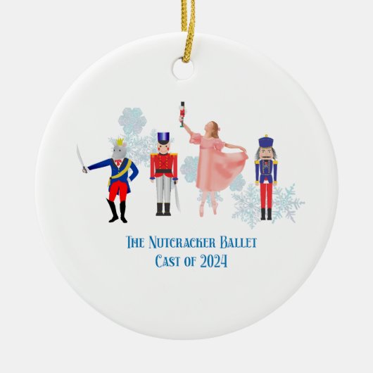 Notenkraker Ballet Notecards Keramisch Ornament (Voorkant)