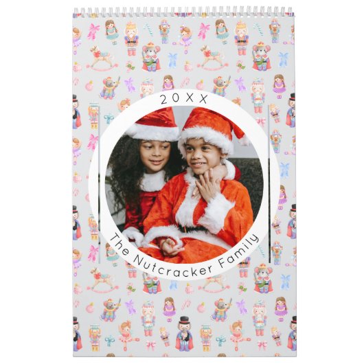 Notenkraker Ballet Pastel Kerstfoto Kalender (Hoes)