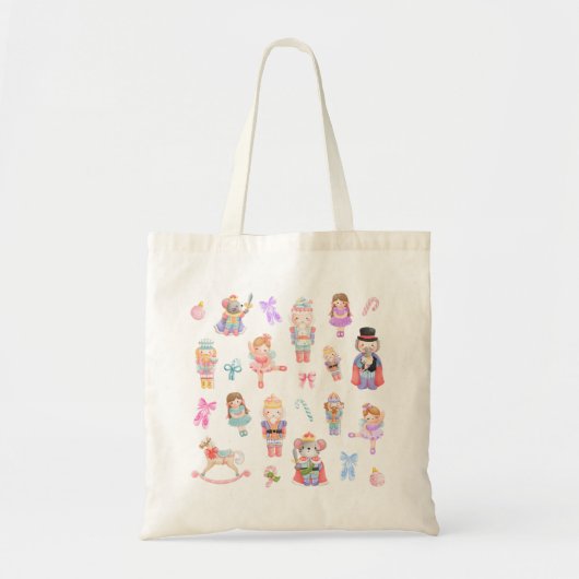 Notenkraker Ballet Pastelpatroon Tote Bag (Voorkant)