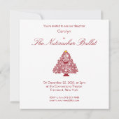 Notenkraker Ballet prestatie uitnodiging (Achterkant)