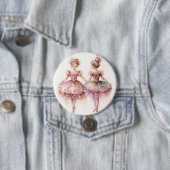 Notenkraker Ballet, Rozenknopjes Ronde Button 7,6 Cm (In situ)