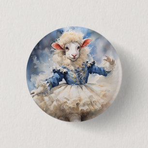 Notenkraker Ballet, Schaap Ronde Button 3,2 Cm