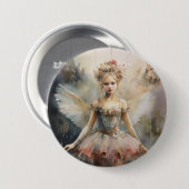 Notenkraker Ballet, Stralende Dauwdruppel Fee Ronde Button 7,6 Cm (Voorkant /achterkant)