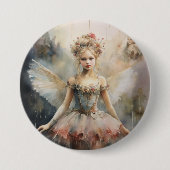 Notenkraker Ballet, Stralende Dauwdruppel Fee Ronde Button 7,6 Cm (Voorkant)