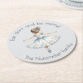 Notenkraker Ballet Sugar Plum Fairy Christmas Ronde Kartonnen Onderzetter (Gebogen)