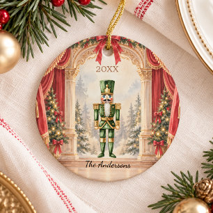 Notenkraker Ballet Theater Kerstmis Keramisch Ornament