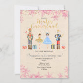 Notenkraker Ballet Verjaardag winter roze Kaart (Voorkant)