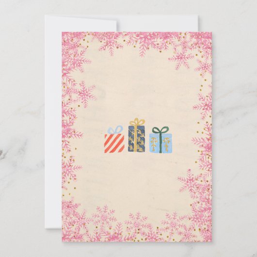 Notenkraker Ballet Verjaardag winter roze Kaart (Achterkant)