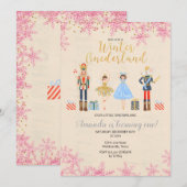 Notenkraker Ballet Verjaardag winter roze Kaart (Voorkant / Achterkant)