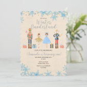 Notenkraker Ballet Verjaardag winteruitnodiging Kaart (Staand voorkant)