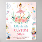 Notenkraker Ballet Verjaardagsfeestje Aangepast te Poster (Voorkant)