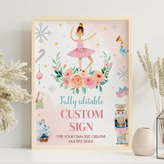 Notenkraker Ballet Verjaardagsfeestje Aangepast te Poster