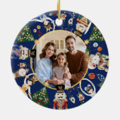 Notenkraker Ballet  Vrolijk Kerstfoto Keramisch Ornament (Achterkant)