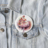 Notenkraker Ballet, Wals der Bloemen Ronde Button 7,6 Cm (In situ)