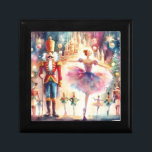 Notenkraker Ballet Waterverf Kerstballerina Cadeaudoosje<br><div class="desc">De Notenkraker Ballet Waterverf Christmas Ballerina Festive Holiday Gift Box is voorzien van een traditioneel kerstballet met een ballerina en notenkraker. Perfect voor kerstcadeaus,  kerstcadeaus en meer. Creëer door Evco Studio www.zazzle.com/store/evcostudio</div>