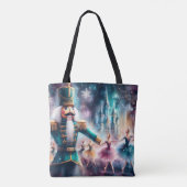 Notenkraker Ballet Waterverf Kerstballerina Tote Bag (Achterkant)