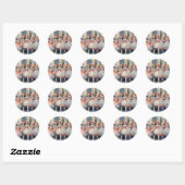 Notenkraker Ballet Whimsical Polichinelle/Buffoons Ronde Sticker (Vel)