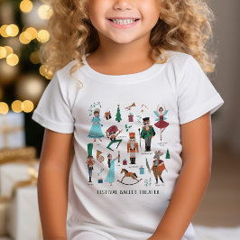 Notenkraker Balletkarakters Kerst T-Shirt