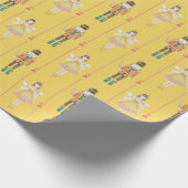 Notenkraker Balletschoen Ballerina Vintage Kerstmi Cadeaupapier (Hoek)