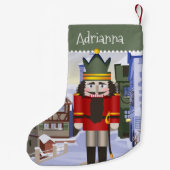 Notenkraker, Beiers Duits Groen gepersonaliseerd Kleine Kerstsok (Achterkant)